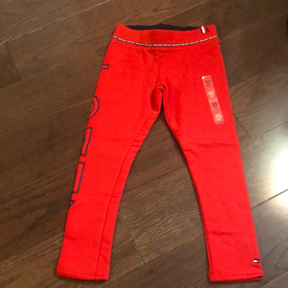 Tommy Hilfiger cotton/poly pull-on pants w logo